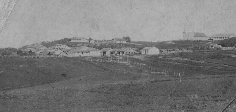 Foto de 1878 de So Francisco de Paula - Cima da Serra, como era chamada a cidade na poca.